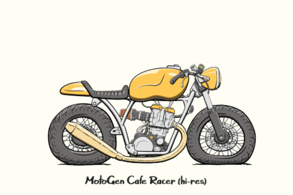 MotoGen Cafe Racer motorcycle hi-res