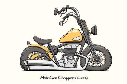 MotoGen Chopper motorcycle hi-res