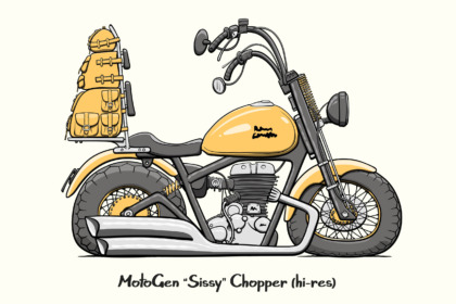 MotoGen Sissy Chopper motorcycle