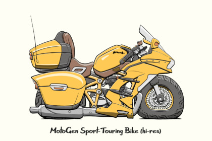 MotoGen sport-touring motorcycle