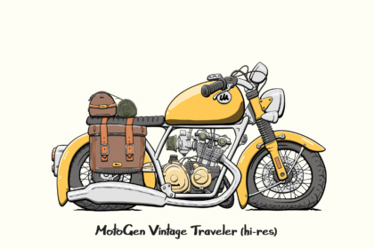 MotoGen vintage traveler motorcyle